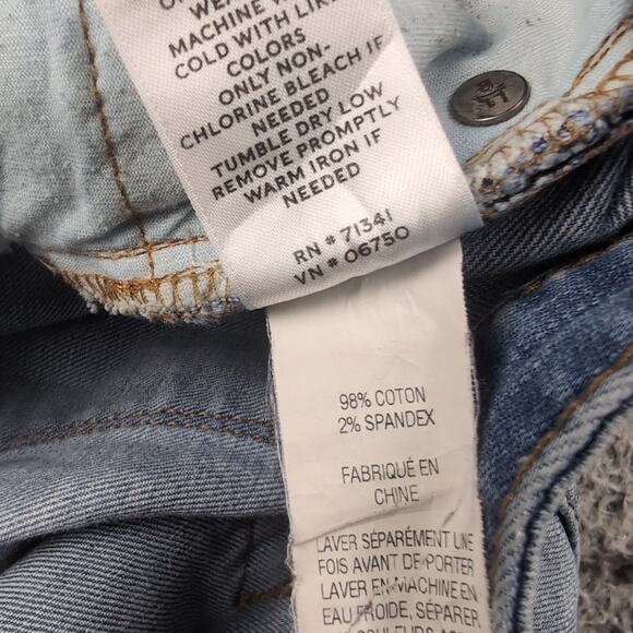 LL Bean Jeans Women 4 Blue Signature Straight Leg Mom Normcore Casual Denim - Picture 5 of 10